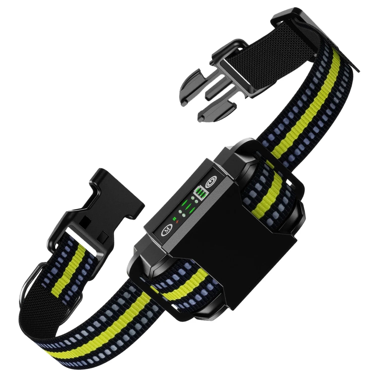 Dog Bark Collar Rechargeable Waterproof Beep Vibration Static Stimulation Bark Stopper Automatic Identification Collar with 6 Intensity Dual Modes