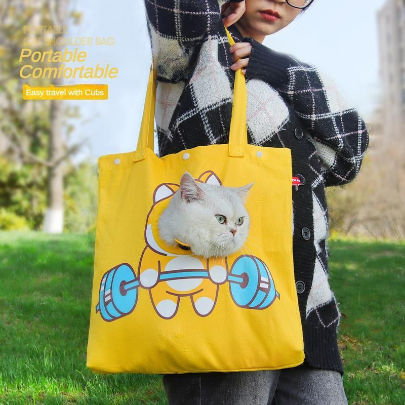 Portable Pet Canvas Single-Shoulder Bag
